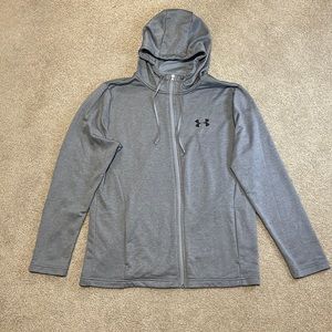 Under Armor grey full zip hoodie jacket XL
